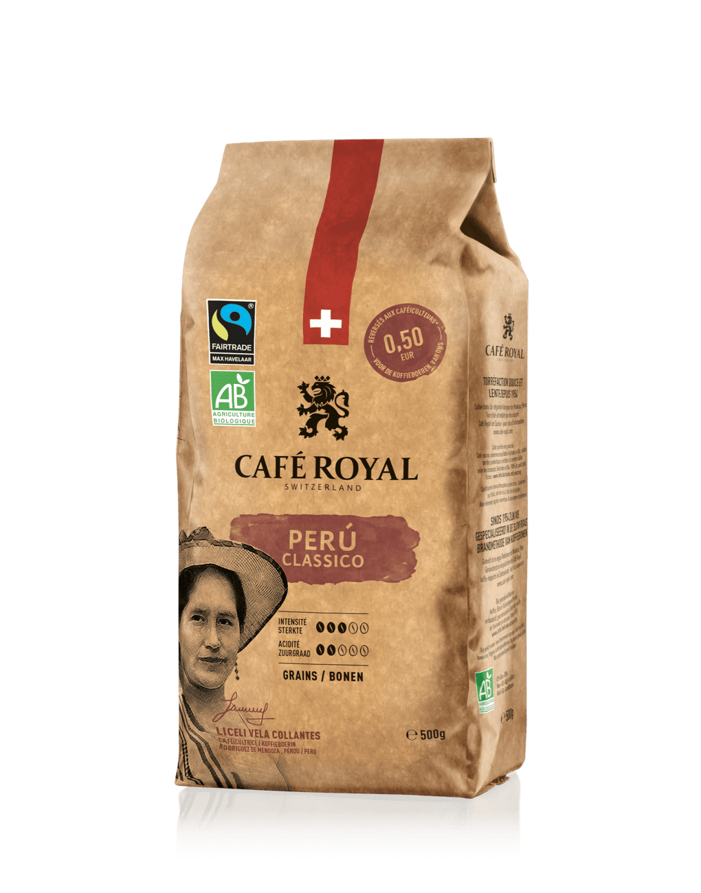 Café Peru Classico 500 grammes café en grains de Café Royal