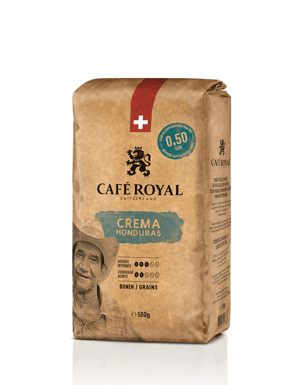 Koffie Honduras Crema 500 gram bonen koffie van Café Royal